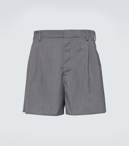 Short à taille haute en laine et mohair - Prada - Modalova