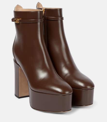 Bottes VLogo Signature en cuir - Valentino Garavani - Modalova