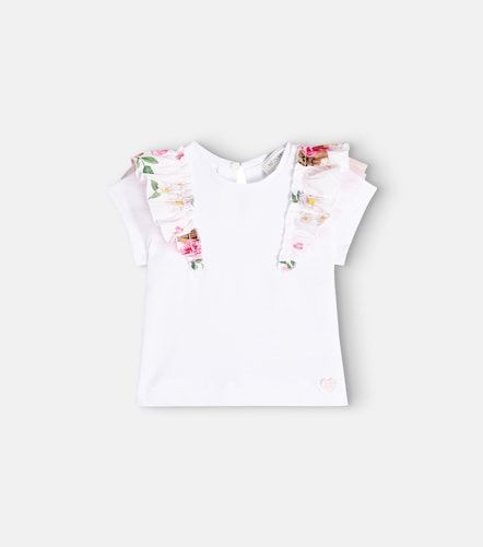 Bébé – T-shirt en coton à fleurs - Monnalisa - Modalova