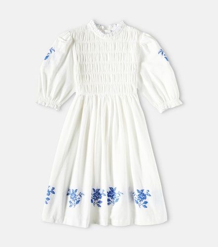 Robe Emmanuelle brodée en coton - C'era Una Volta - Modalova