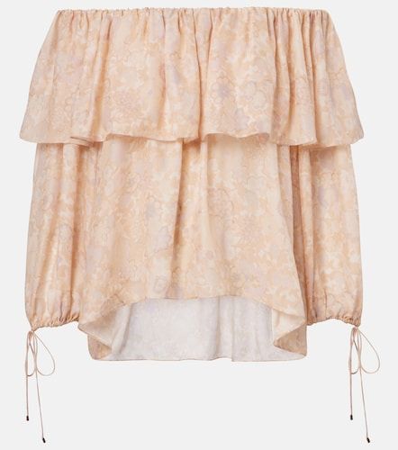 Chloé Top en soie à fleurs - Chloe - Modalova