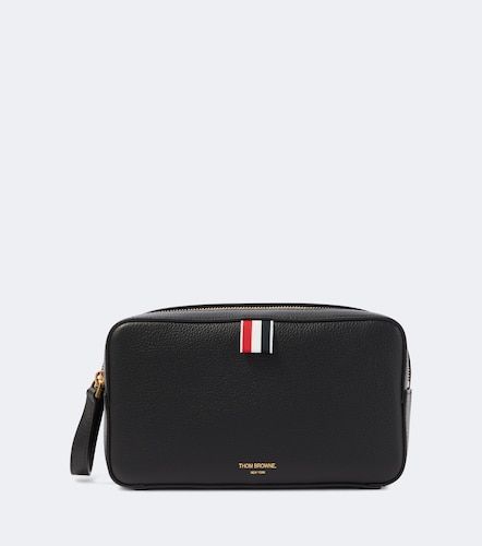 Trousse de toilette en cuir - Thom Browne - Modalova