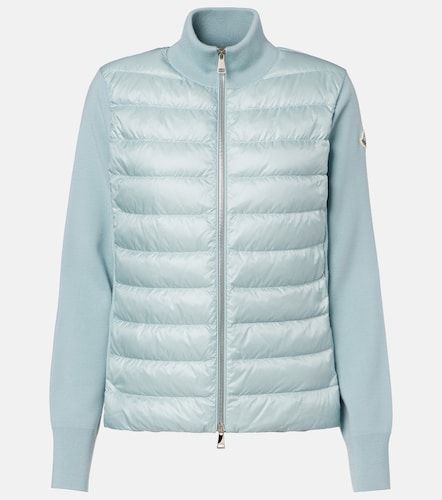 Cardigan matelassé en laine vierge - Moncler - Modalova