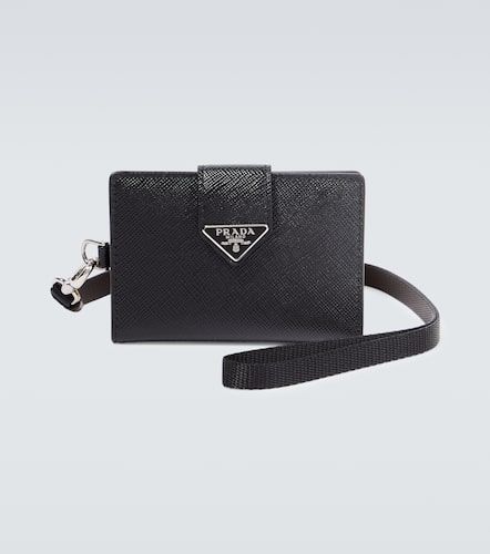 Porte-cartes en cuir Saffiano - Prada - Modalova