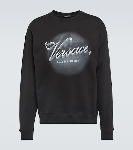 Sweat-shirt imprimé en coton - Versace - Modalova