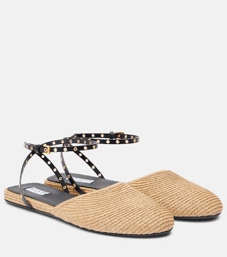 Alaïa Ballerines en raphia et cuir - Alaia - Modalova