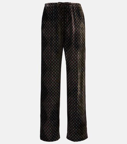 Pantalon ample imprimé en satin - Dries Van Noten - Modalova