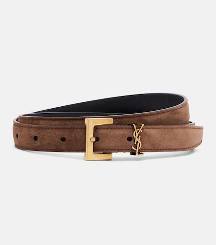 Ceinture Cassandre en daim - Saint Laurent - Modalova