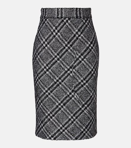 Mini-jupe en laine, soie et lama mélangés - Dolce&Gabbana - Modalova
