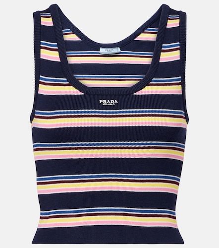 Prada Top en coton à rayures - Prada - Modalova