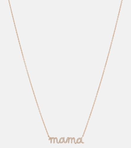 Collier Mama en or jaune 14 ct et diamants - Sydney Evan - Modalova