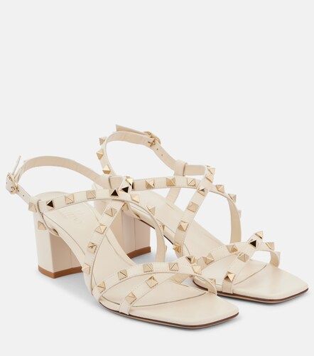 Sandales Rockstud en cuir - Valentino Garavani - Modalova
