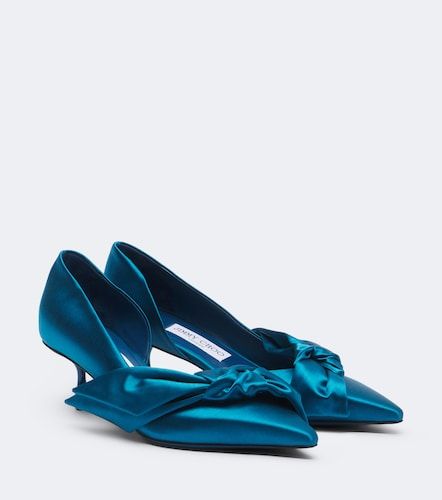 Escarpins Issy en satin à nœud - Jimmy Choo - Modalova