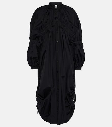 Kei Ninomiya Robe midi en coton - Noir Kei Ninomiya - Modalova