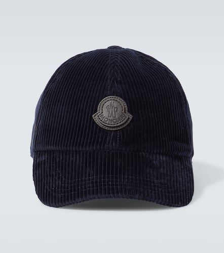 Casquette en velours côtelé de coton à logo - Moncler - Modalova