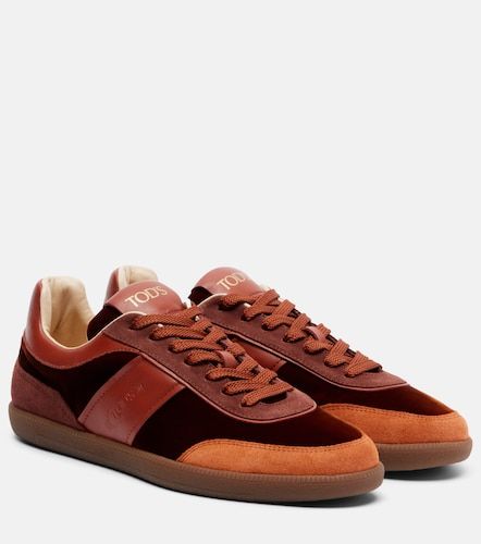 Baskets Tabs en velours et cuir - Tod's - Modalova