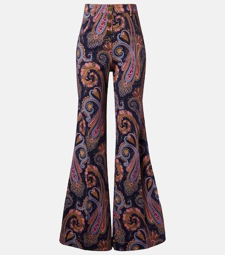 Pantalon évasé en coton mélangé - Etro - Modalova