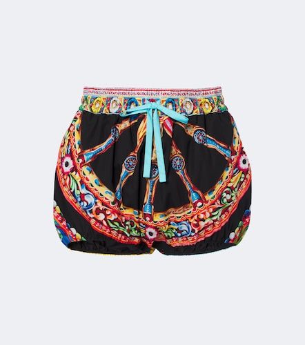 Short Carretto en coton à imprimé - Dolce&Gabbana - Modalova