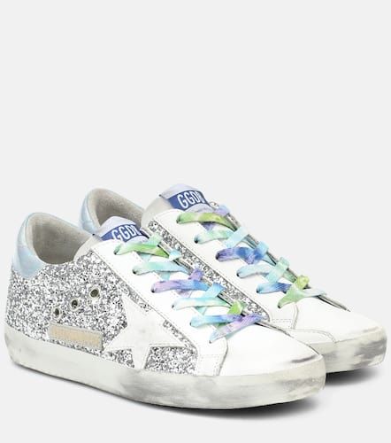 Baskets Super-Star en cuir à paillettes - Golden Goose - Modalova
