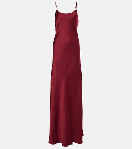 Robe longue en crêpe de satin - Victoria Beckham - Modalova