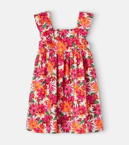 Robe imprimée en coton et lin à fleurs - Tartine et Chocolat - Modalova