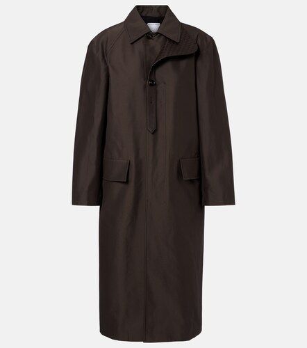 Trench-coat à col en cuir Intrecciato - Bottega Veneta - Modalova