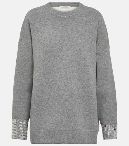 Pull en laine mélangée à ornements - Valentino - Modalova