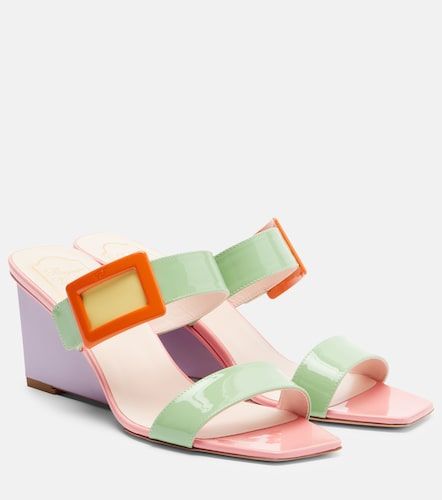Mules compensées Belle Vivier 60 en cuir verni - Roger Vivier - Modalova