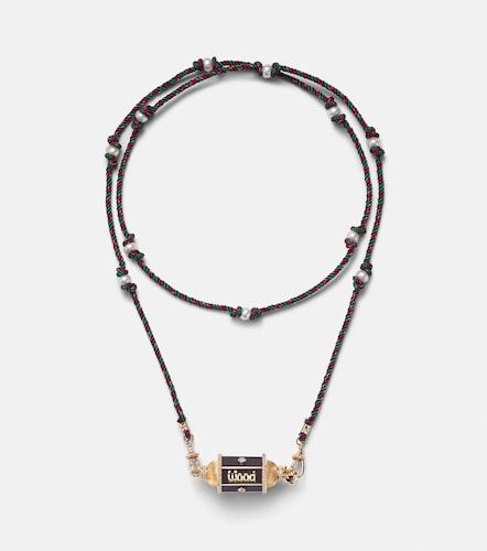 Collier Knock on Wood en or 18 ct, diamants et perles - Marie Lichtenberg - Modalova