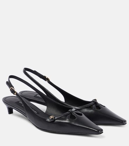 Escarpins slingback en cuir - Dolce&Gabbana - Modalova