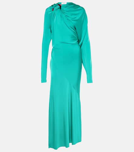 Robe midi asymétrique en satin - Victoria Beckham - Modalova