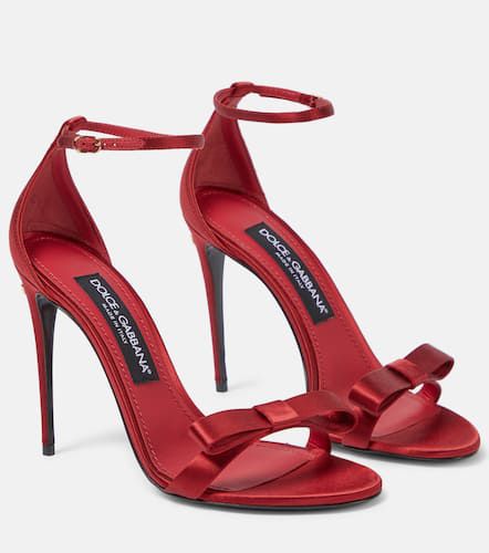 Sandales Keira en satin - Dolce&Gabbana - Modalova