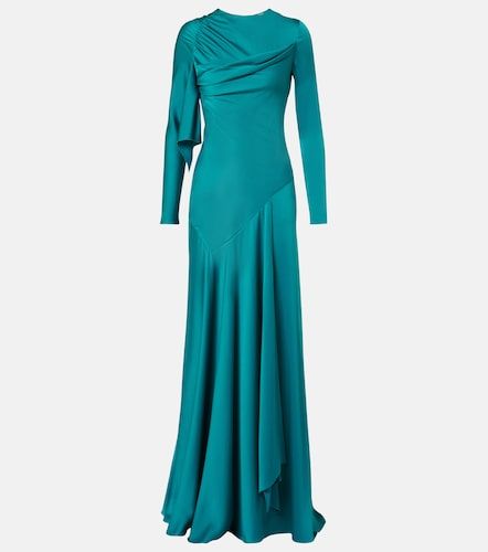 McQueen Robe longue en satin - McQueen - Modalova