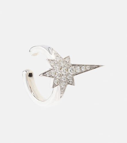 Bijoux d'oreilles North Star en or blanc 14 ct et diamants - Robinson Pelham - Modalova