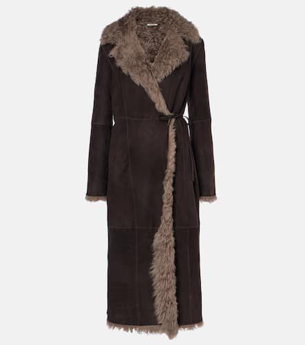 Manteau Joni en daim et shearling - Nour Hammour - Modalova