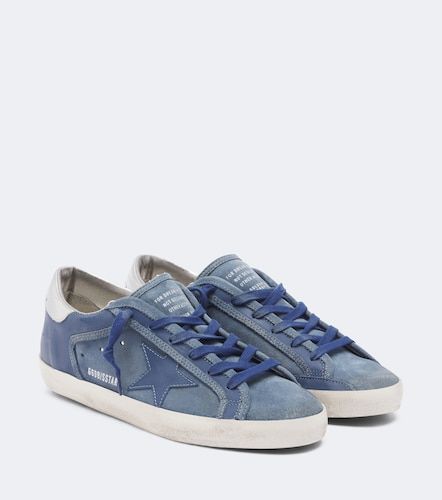 Baskets Super-Star en cuir et daim - Golden Goose - Modalova
