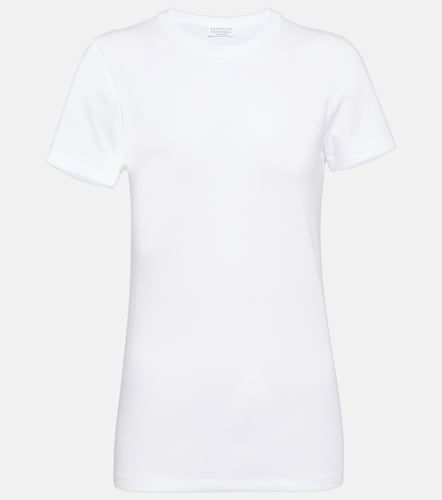 T-shirt en coton mélangé - Brunello Cucinelli - Modalova
