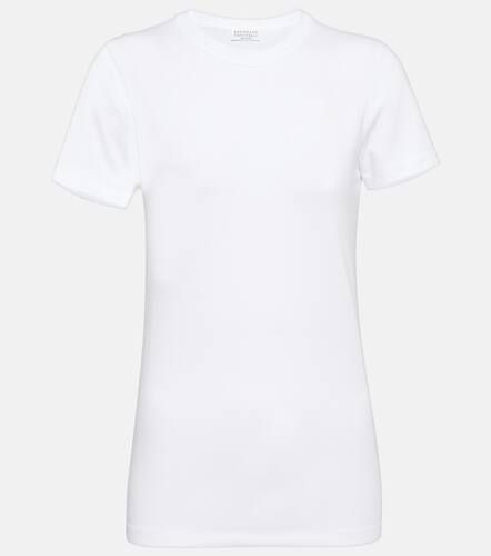 T-shirt en coton mélangé - Brunello Cucinelli - Modalova