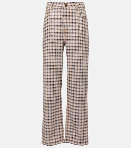 Pantalon ample en tweed à carreaux - Etro - Modalova