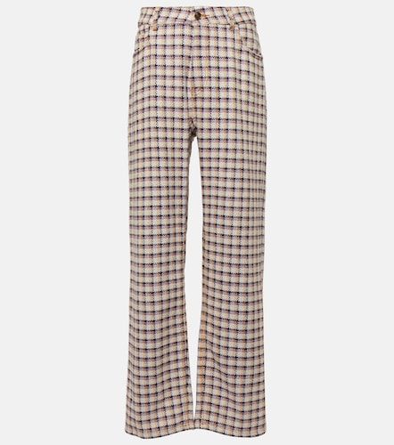 Pantalon ample en tweed à carreaux - Etro - Modalova