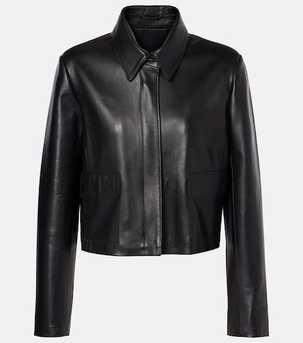 Veste courte Bleeker en cuir - Nour Hammour - Modalova
