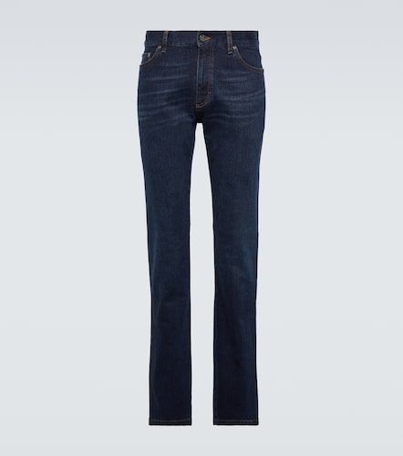 Zegna Jean slim taille basse Roccia - Zegna - Modalova