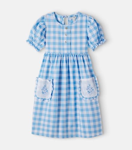 Robe Viola à carreaux vichy en coton - Bebe Organic - Modalova