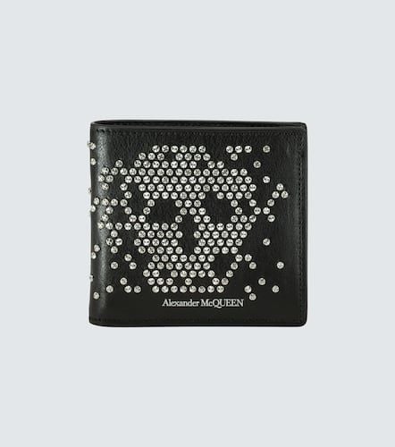Porte-monnaie en cuir Studded Skull - Alexander McQueen - Modalova