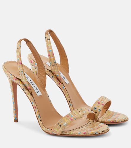 Sandales So Nude 105 en raphia - Aquazzura - Modalova