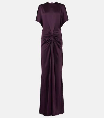 Robe longue en satin - Victoria Beckham - Modalova