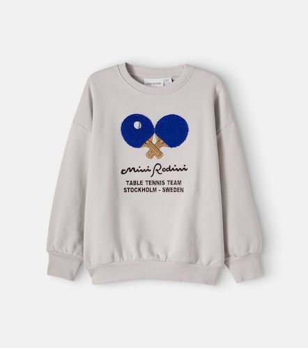 Sweat-shirt en coton à broderie - Mini Rodini - Modalova