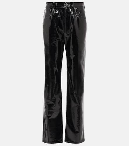 Pantalon 90s Pinch Waist en cuir mélangé - Agolde - Modalova