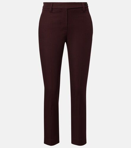 Pantalon slim raccourci Monili en coton mélangé - Brunello Cucinelli - Modalova