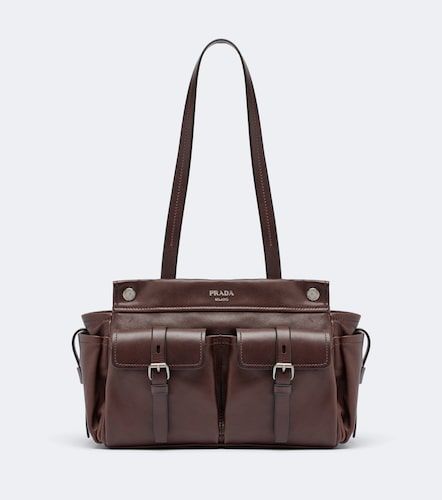 Sac porté épaule Route Medium en cuir - Prada - Modalova